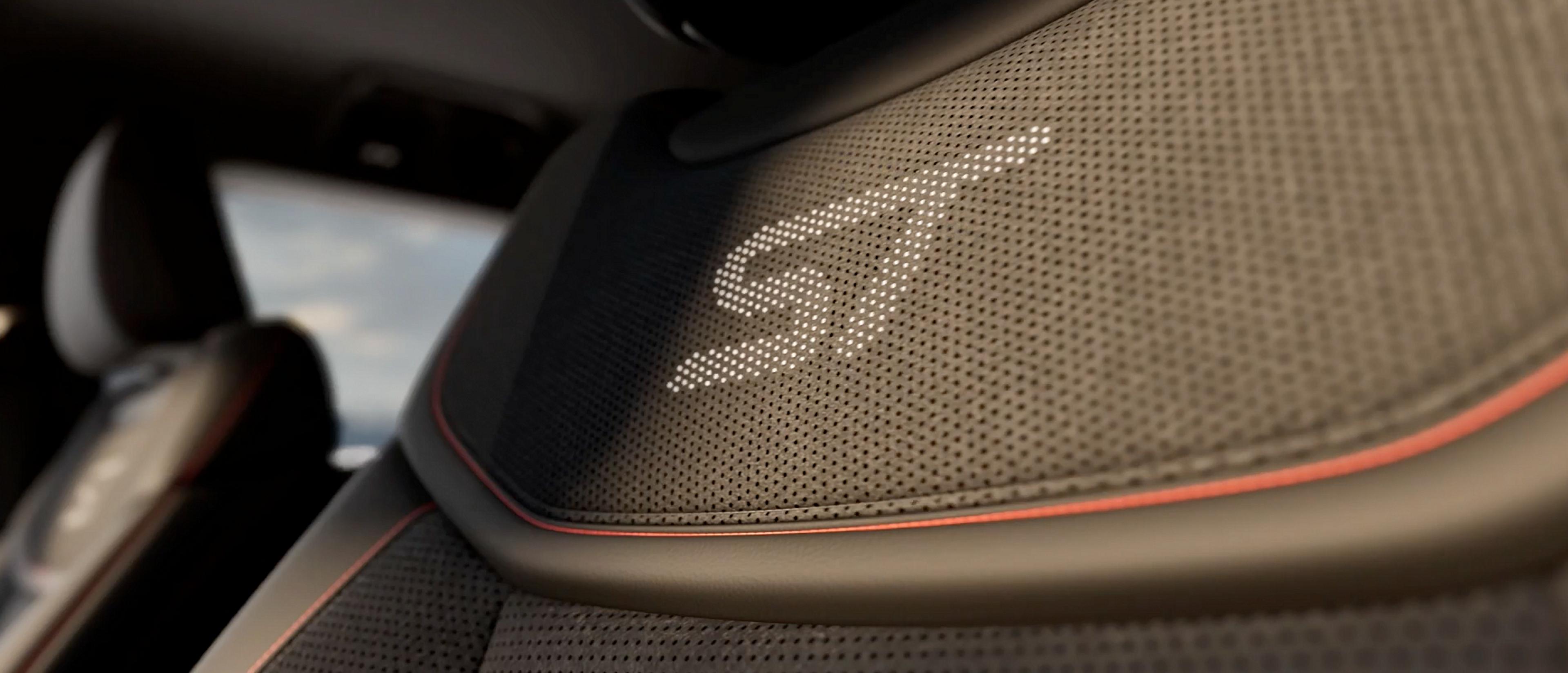 A close-up of the seat back stitching on a 2026 Ford Explorer® ST SUV