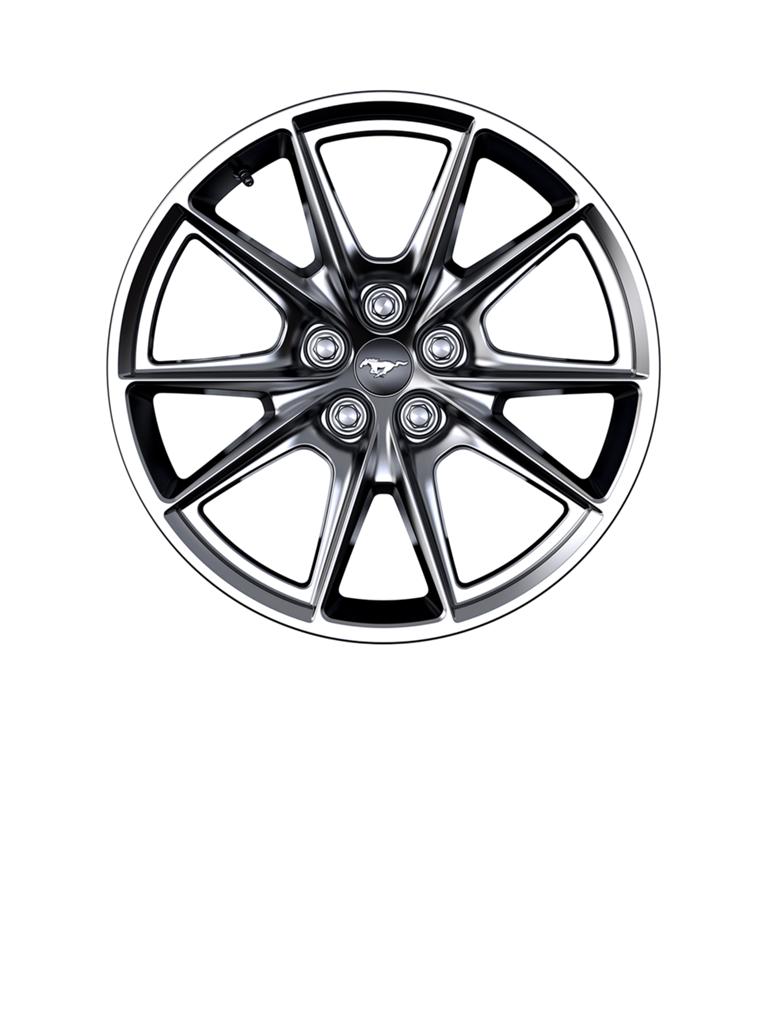 2026 Ford Mustang® GT 19-inch by 8.5-inch Shadow Silver-painted aluminum wheel