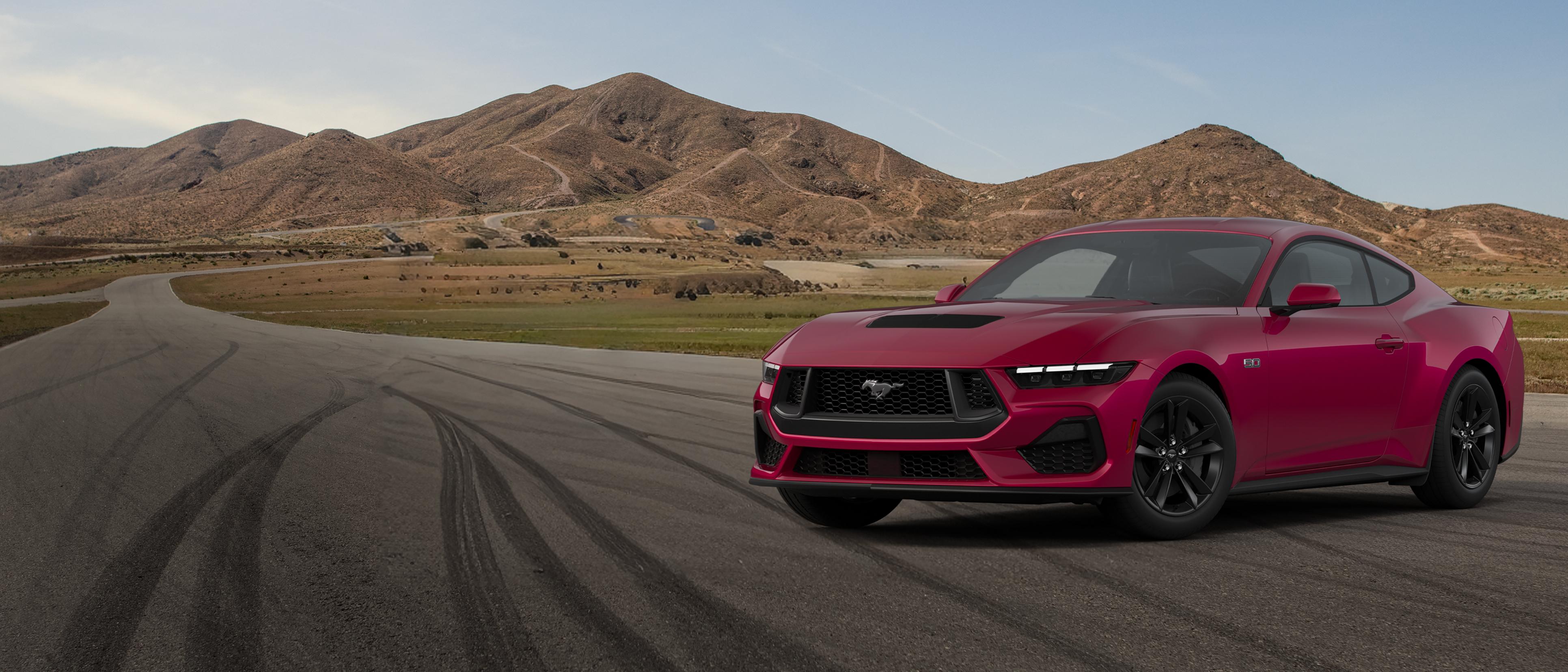 2026 Ford Mustang® GT fastback parked on a closed course