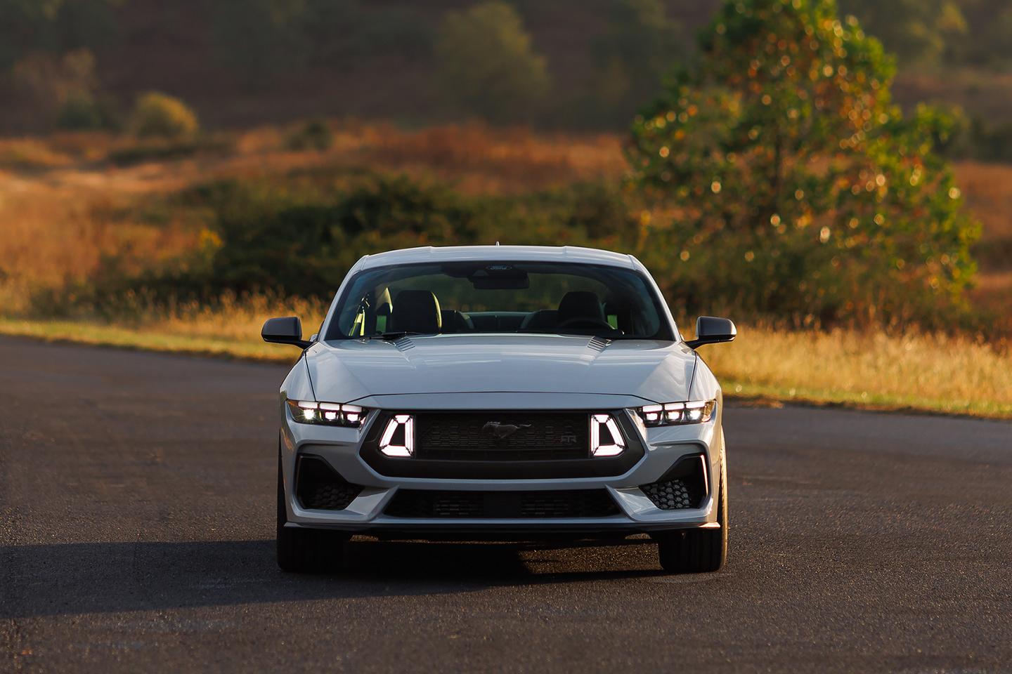 Parked 2026 Ford Mustang® EcoBoost® fastback with available Mustang® RTR® Appearance Package