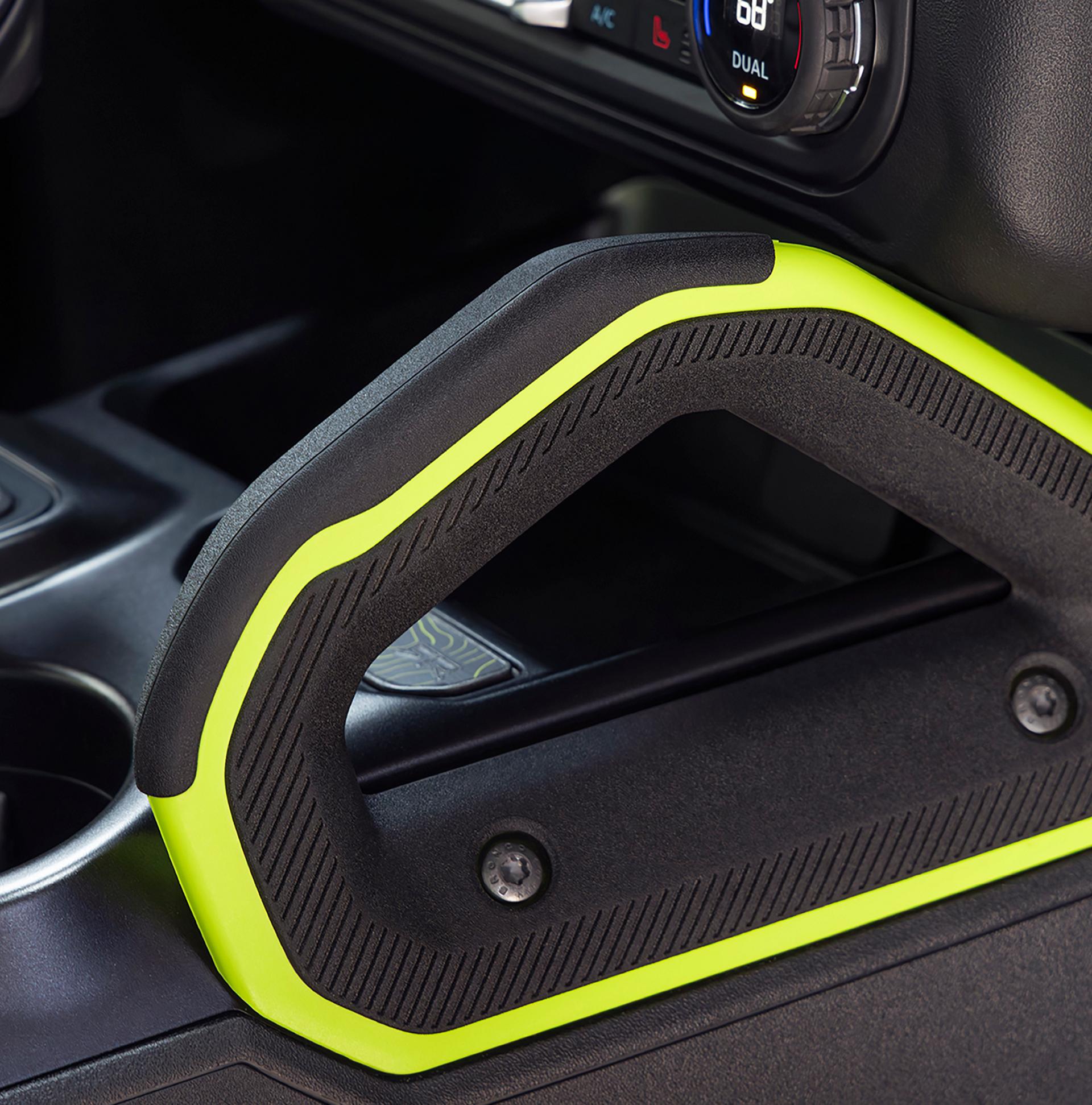 Interior passenger handle for a 2026 Ford Bronco® RTR SUV