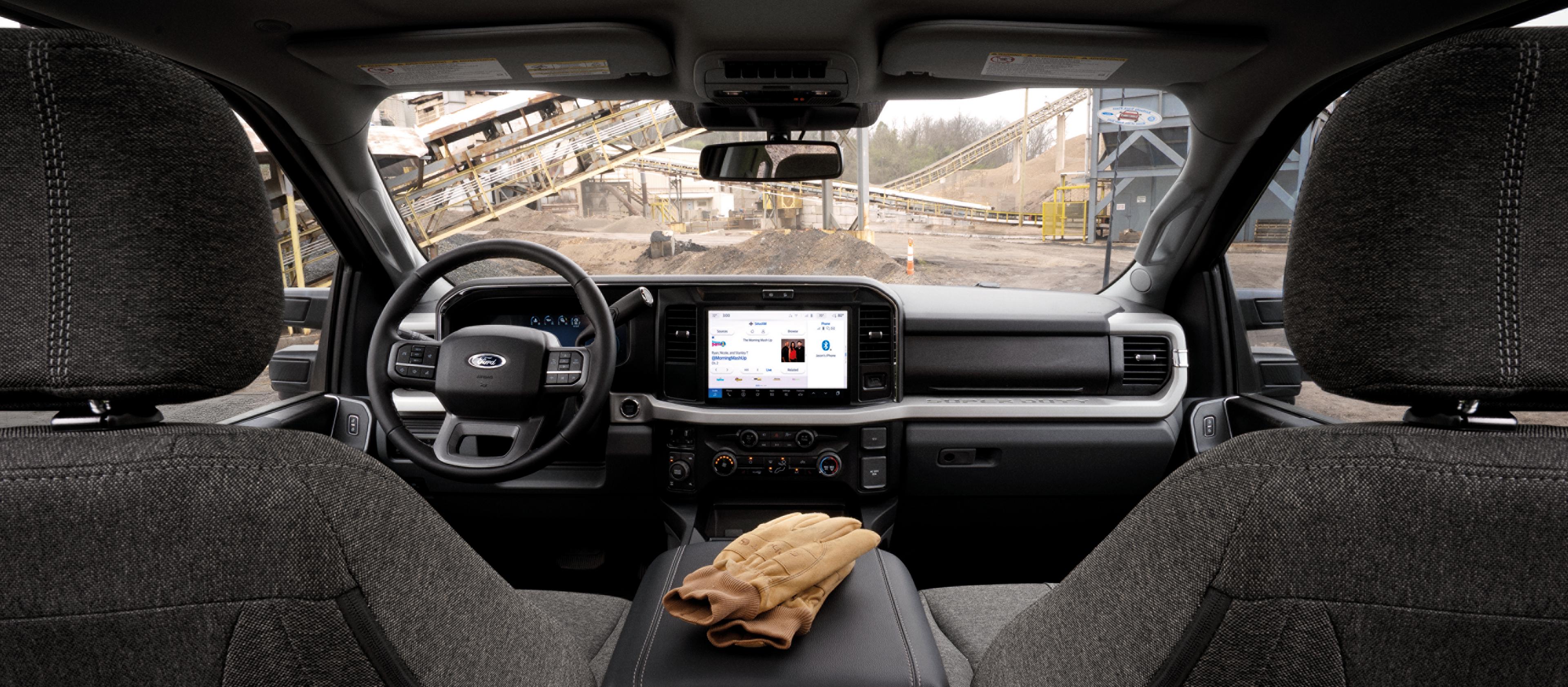 Dashboard view of the 2027 Ford Super Duty® F-350® XLT model with the Super Duty Carhartt® Package