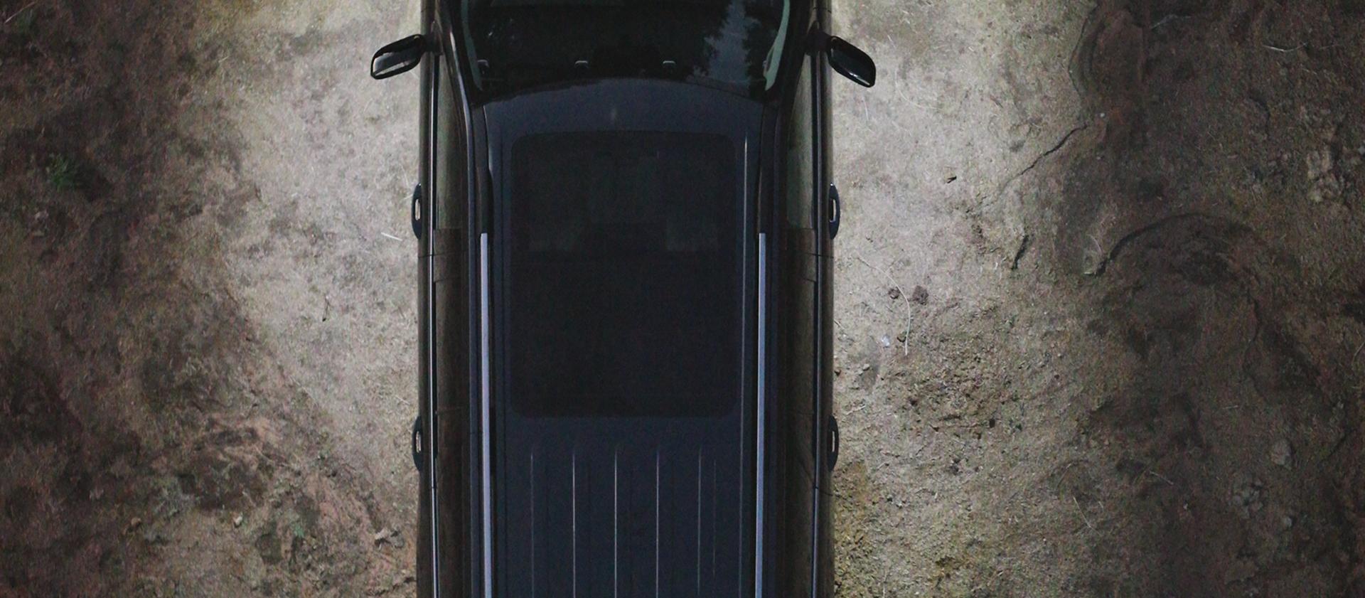 Overhead view of a 2027 Ford Expedition® SUV with available 360-degree Zone Lighting