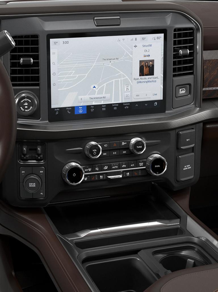 12" centre display and SYNC® 4 With Enhanced Voice Recognition