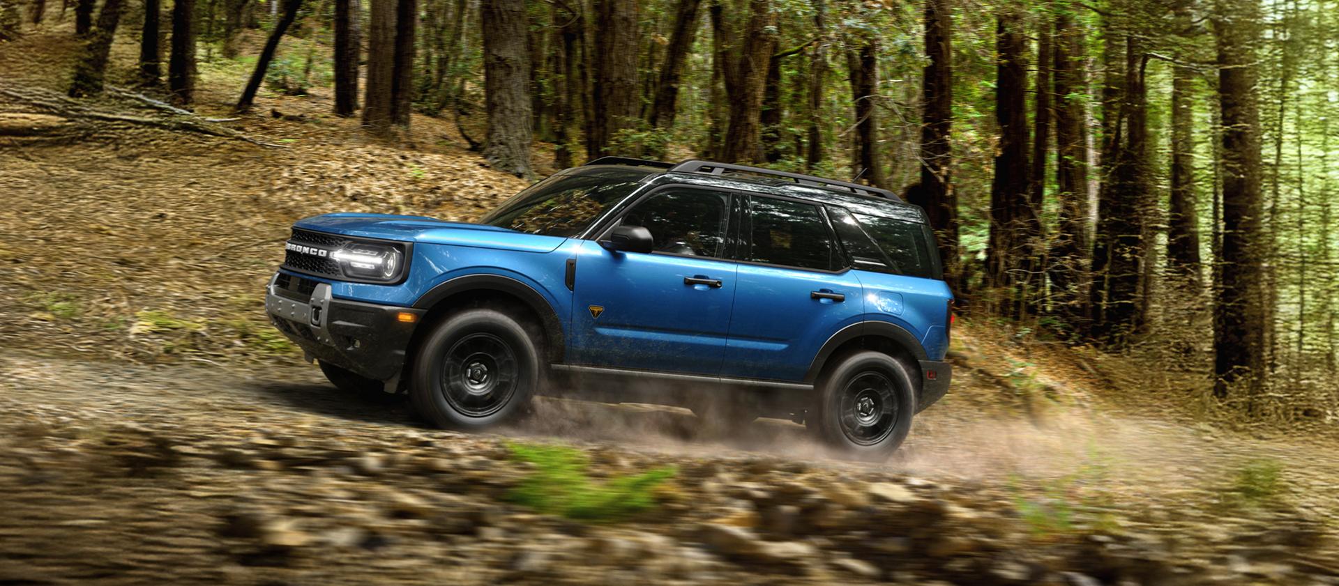 2026 Ford Bronco Sport® SUV being driven through the woods