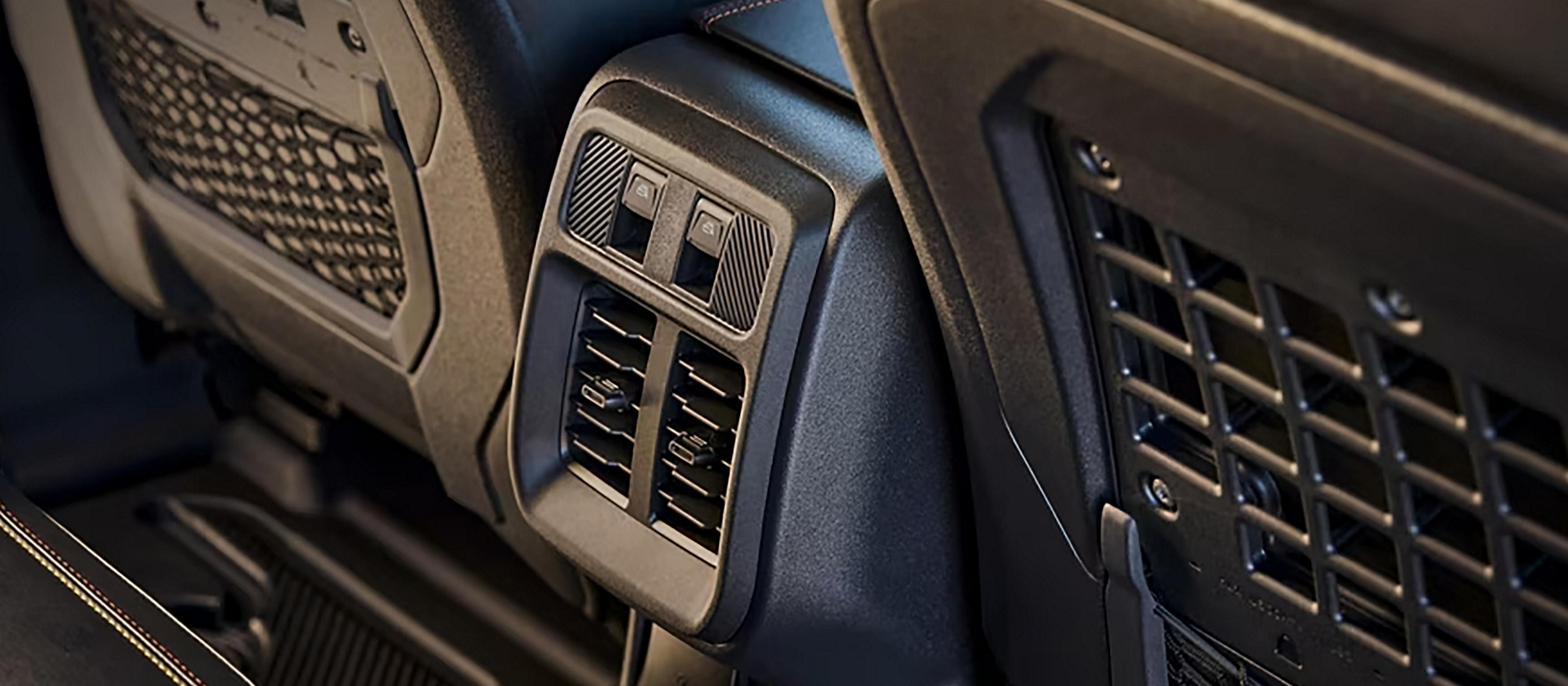 A close-up of the rear-seat vents on a 2025 Ford Bronco® SUV