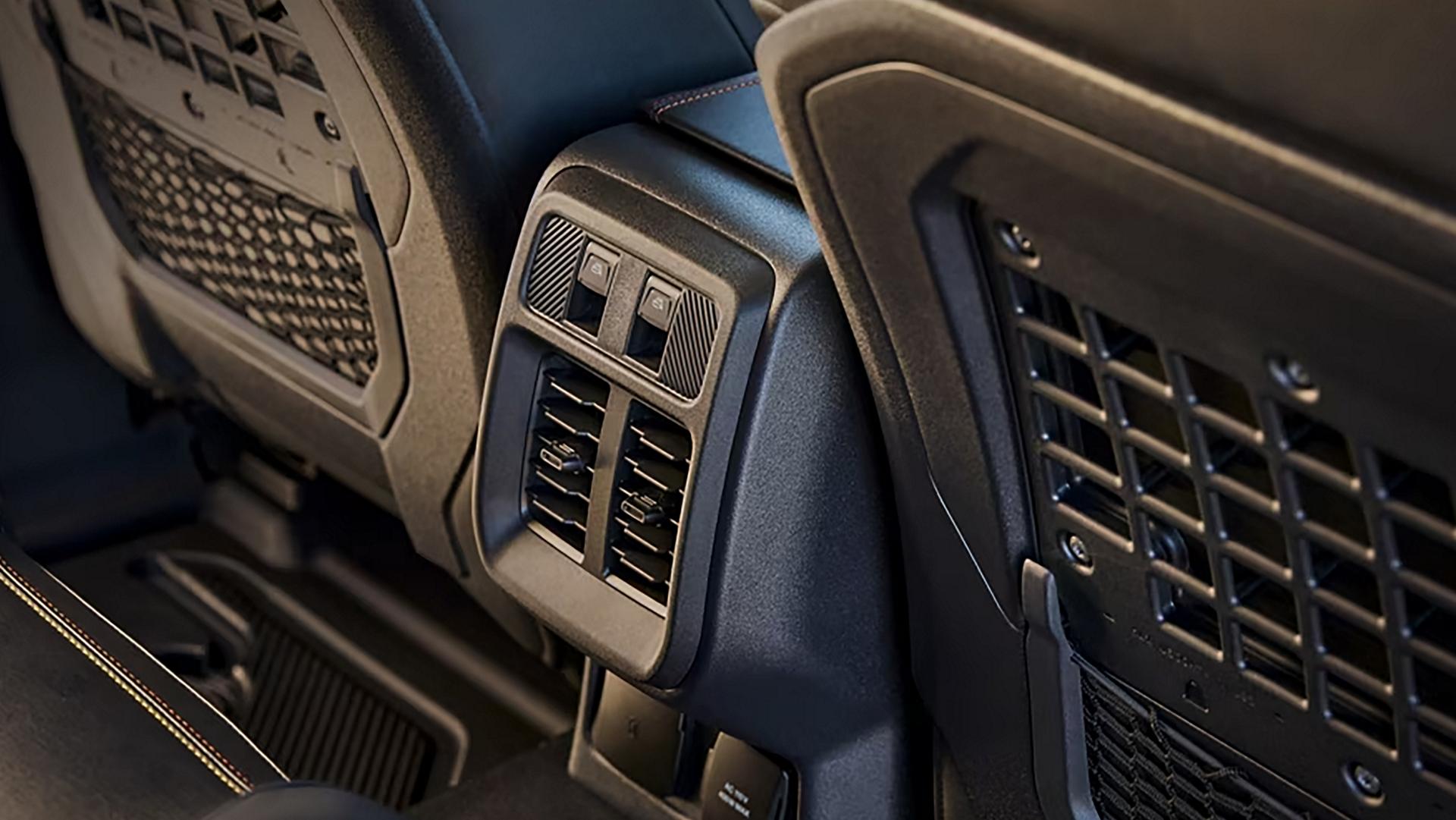 A close-up of the rear seat vents on a 2025 Ford Bronco® SUV