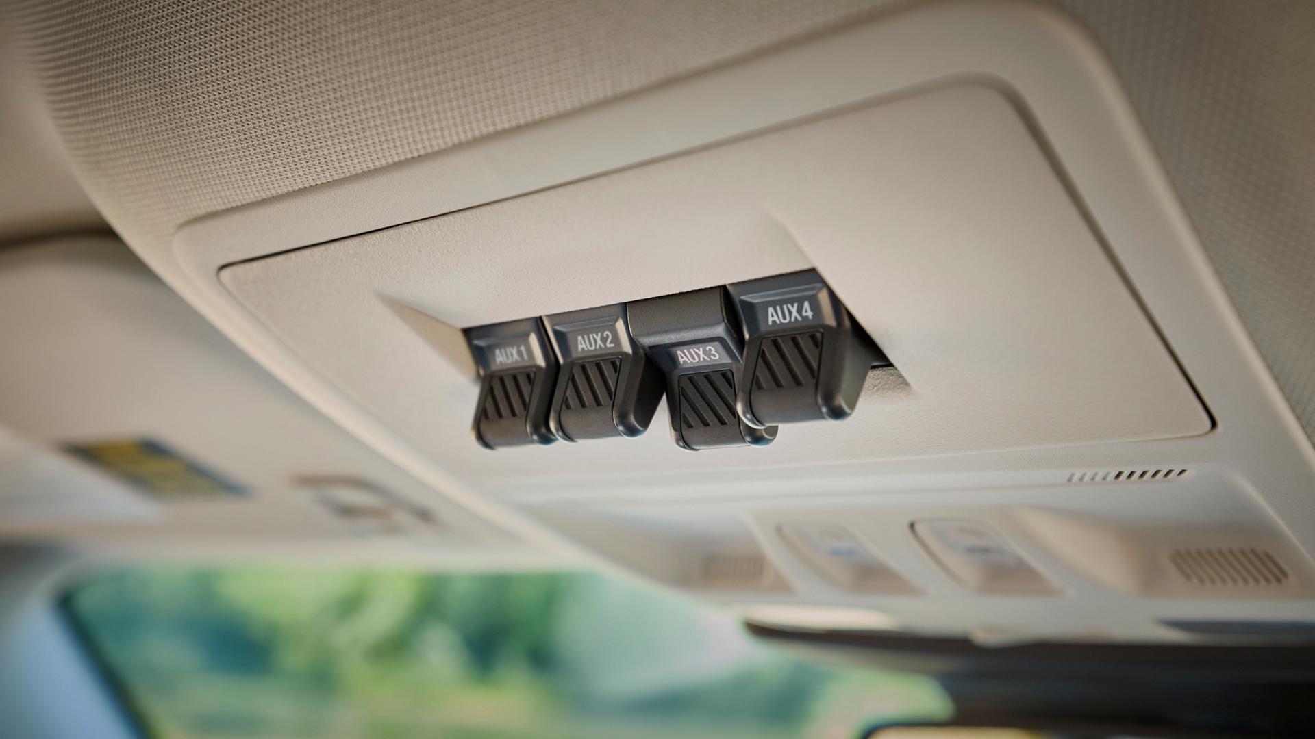 Auxiliary switches shown inside a 2026 Ford Bronco Sport® SUV