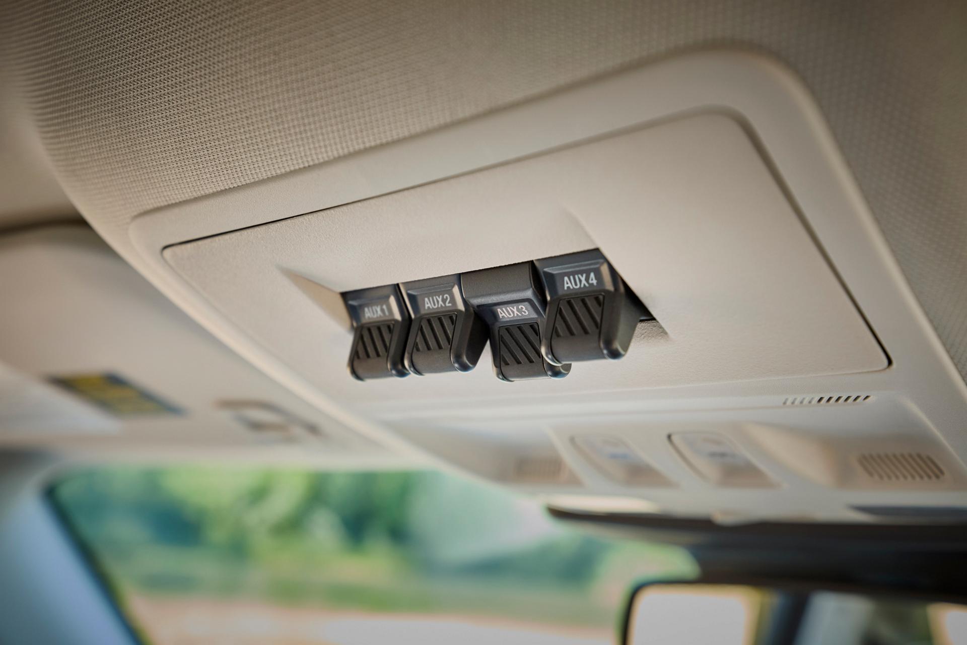 Auxiliary switches shown inside a 2026 Ford Bronco Sport® SUV