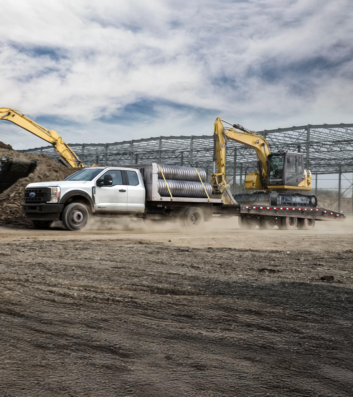 Super Duty Chassis Cab at a construction site.