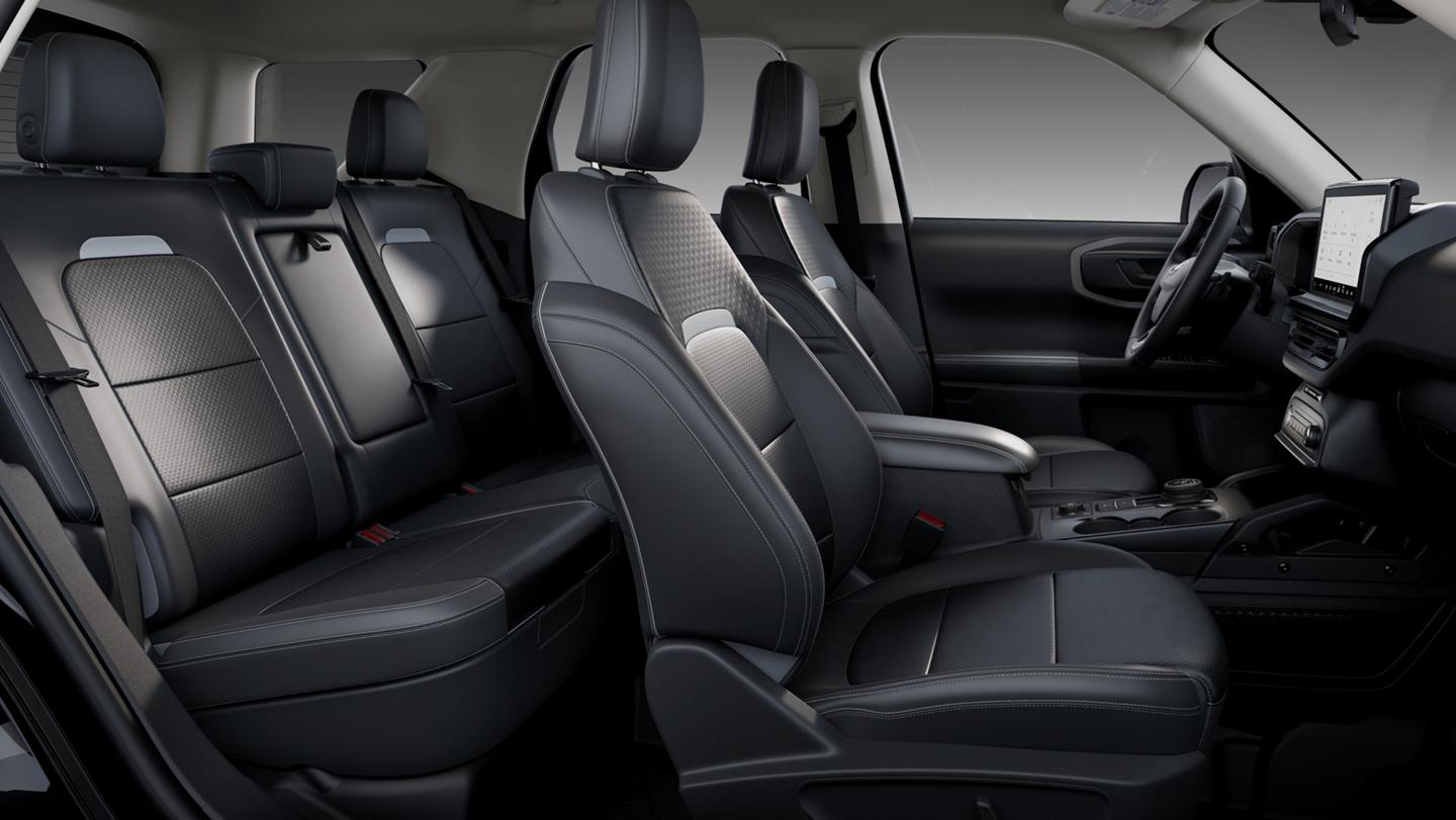 2025 Ford Bronco Sport® interior showing premium trimmed interior seating