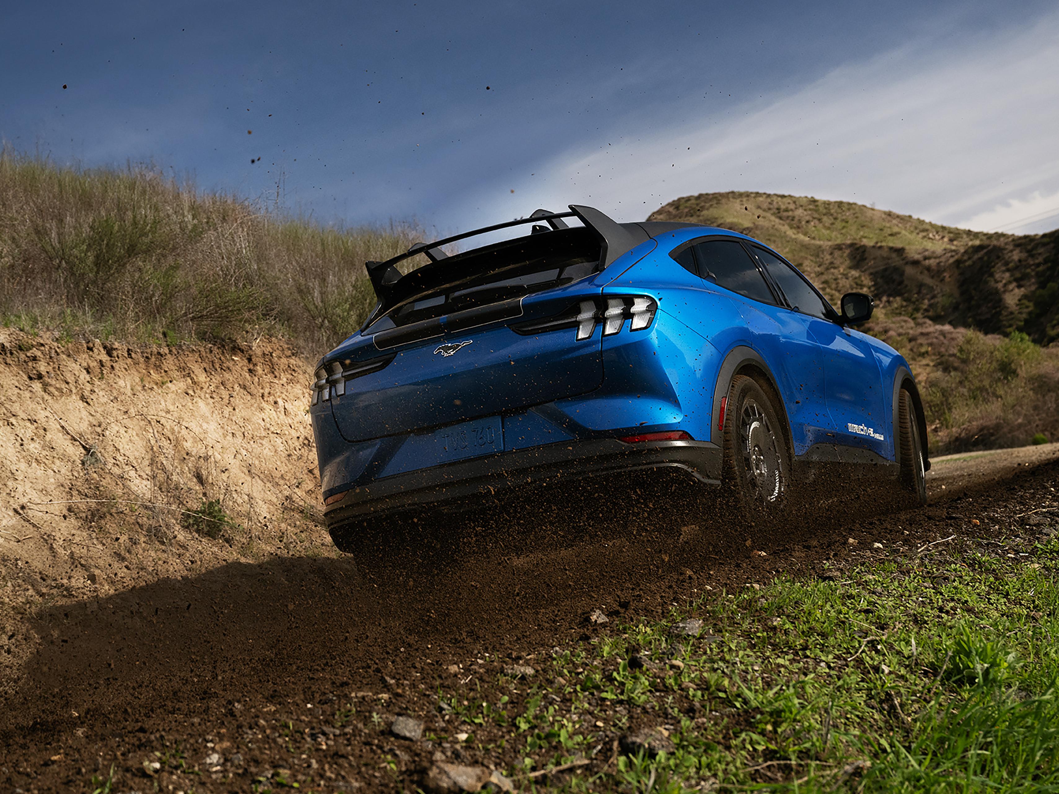 2026 Ford Mustang Mach-E® GT model seen from behind