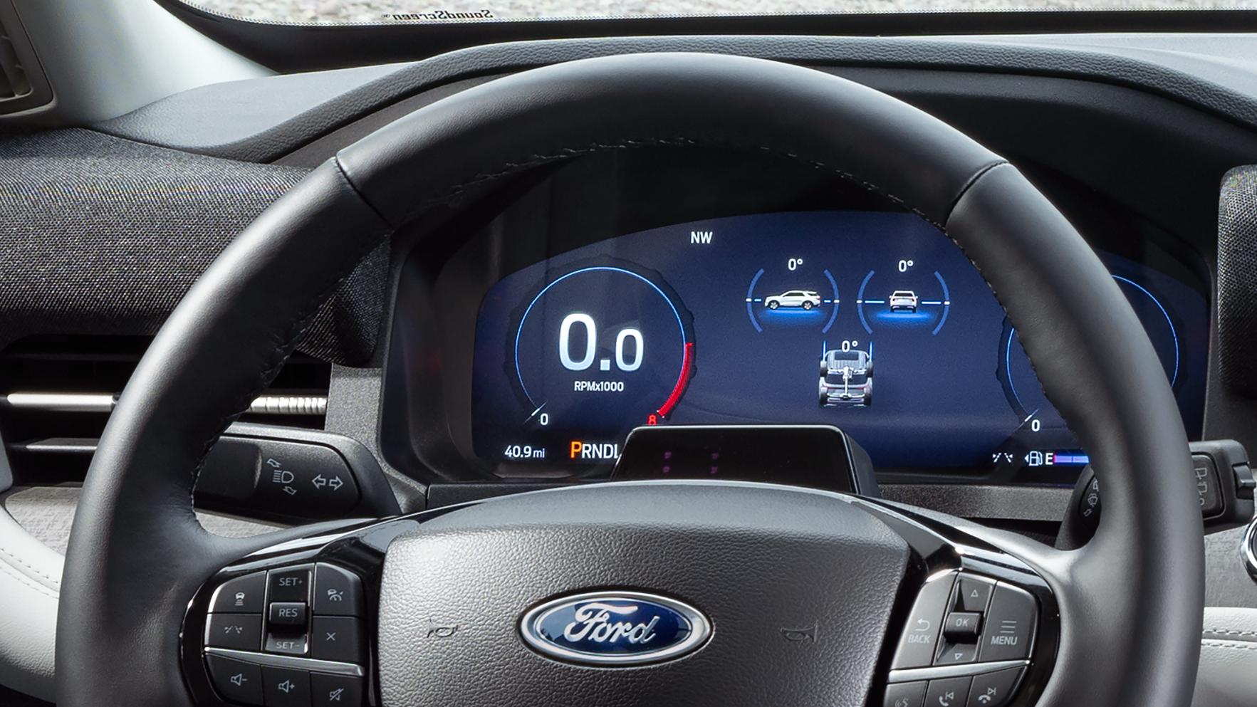 The instrument cluster on a 2026 Ford Explorer® SUV
