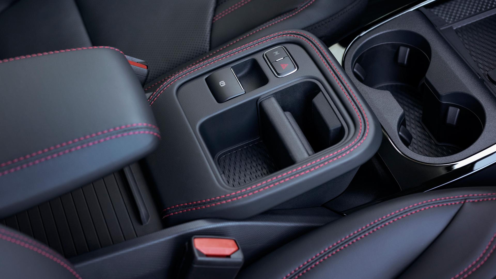Front-row storage compartments in the 2026 Ford Mustang Mach-E® SUV