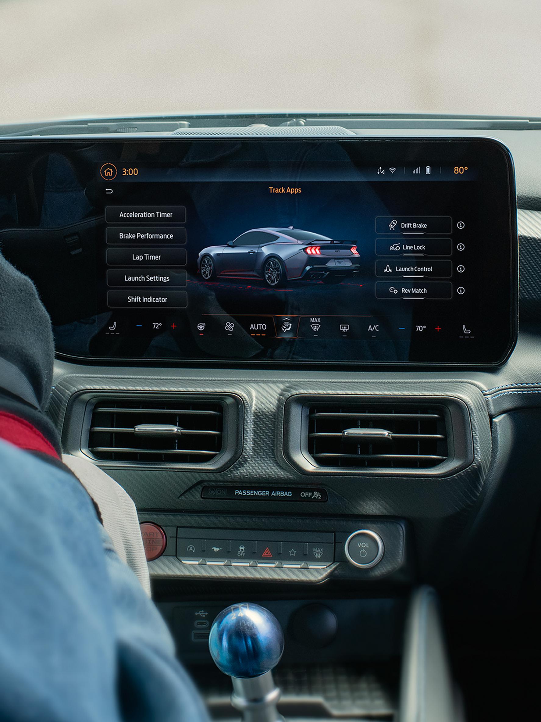 Interior view of a 2026 Ford Mustang® fastback
