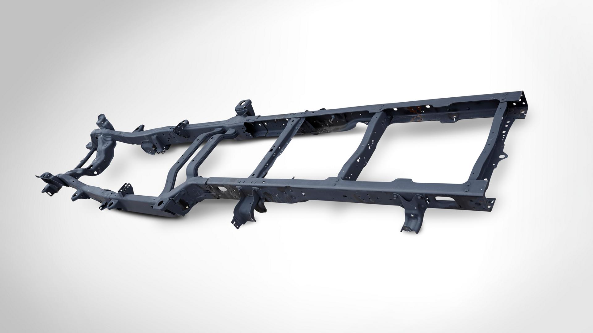 Fully boxed, high-strength steel frame on the 2027 Ford Super Duty® truck