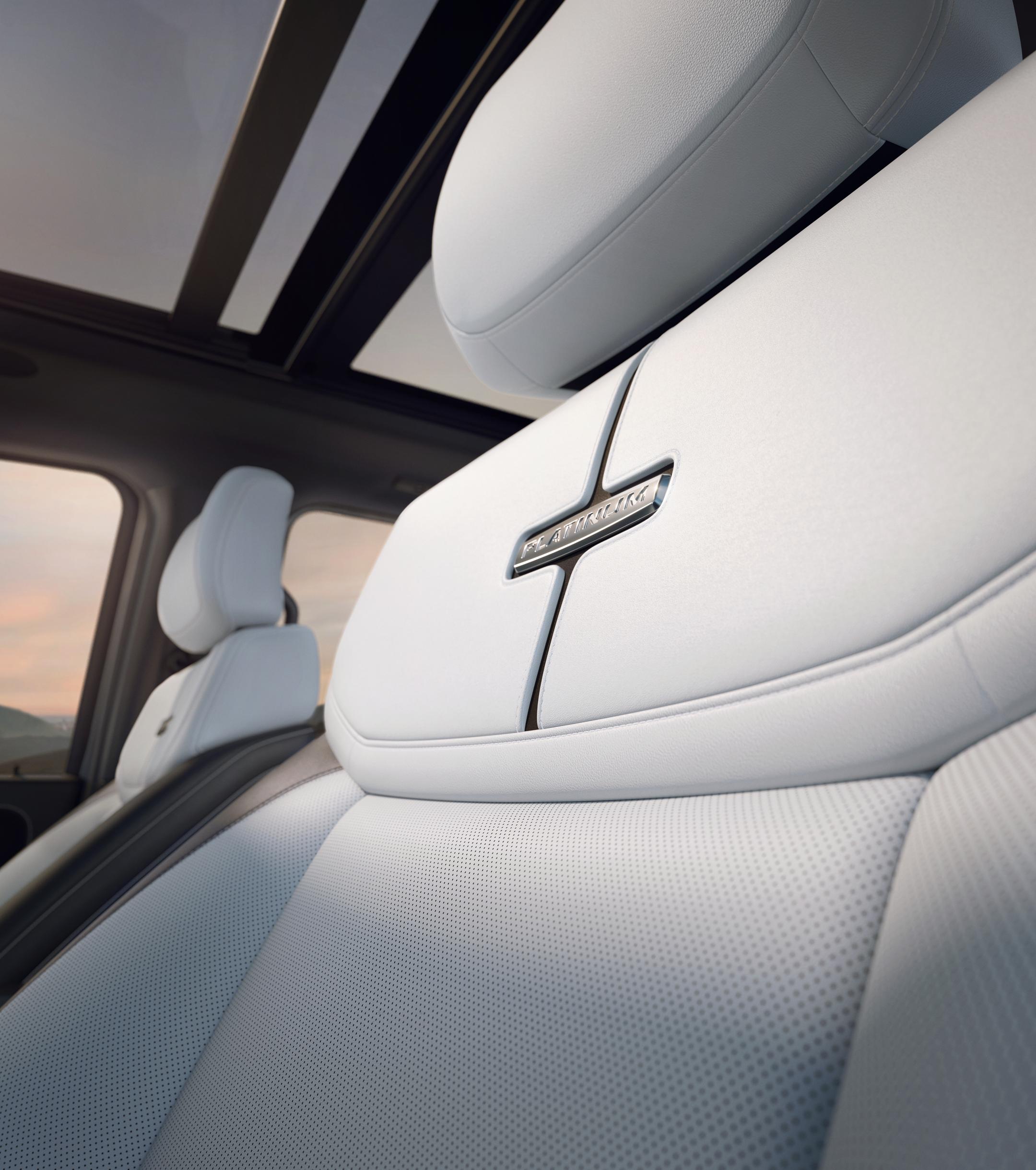 A close-up of an ActiveX® trimmed seating surface on a 2025 Ford F-150® Lightning® pickup