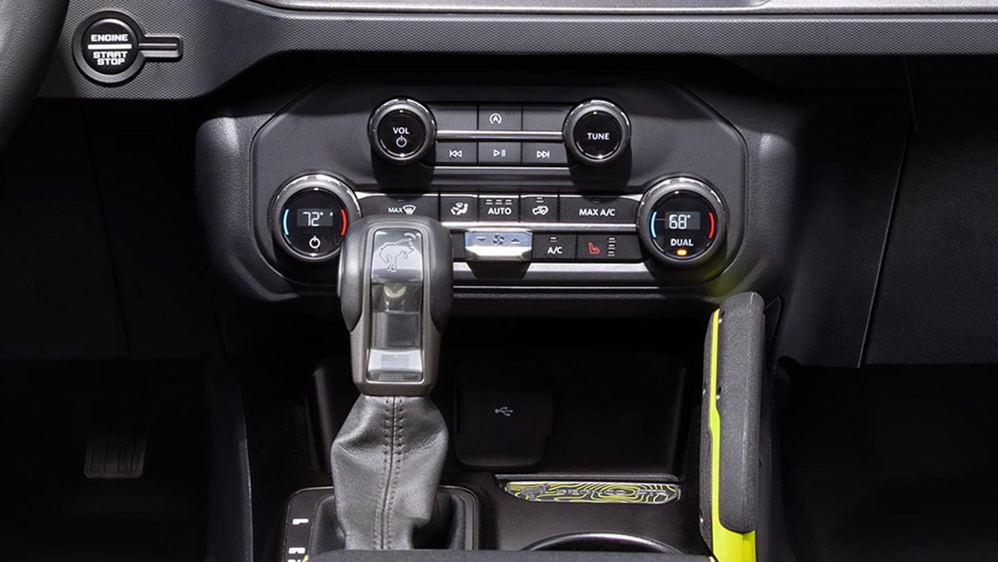2026 Ford Bronco® RTR interior climate controls