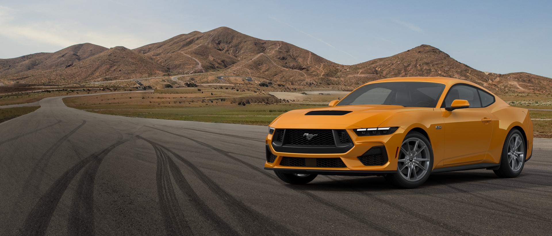 2026 Ford Mustang® GT Premium Fastback parked on a closed course