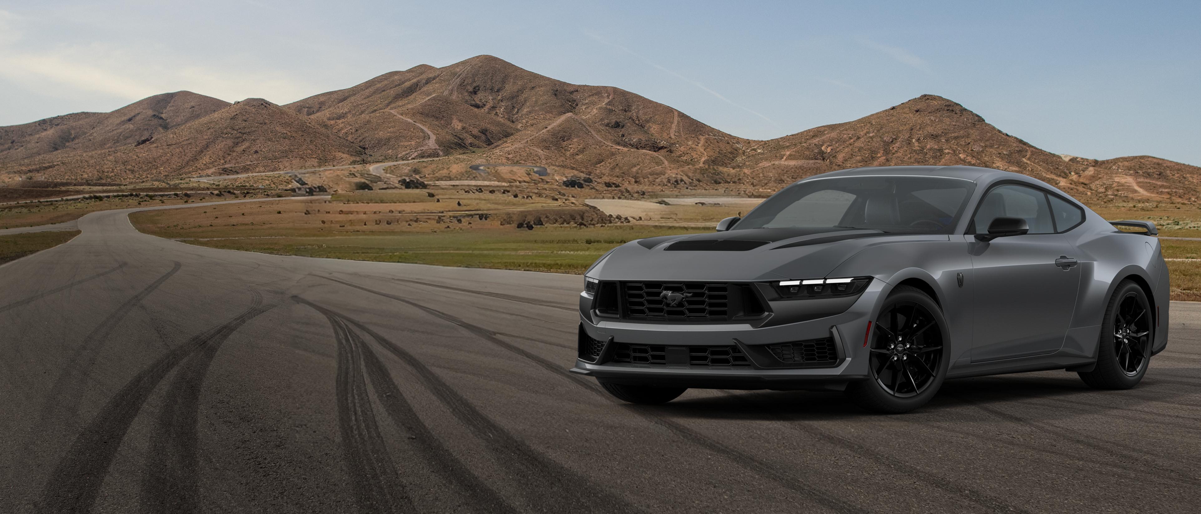 2026 Ford Mustang® Dark Horse® Fastback parked on a closed course