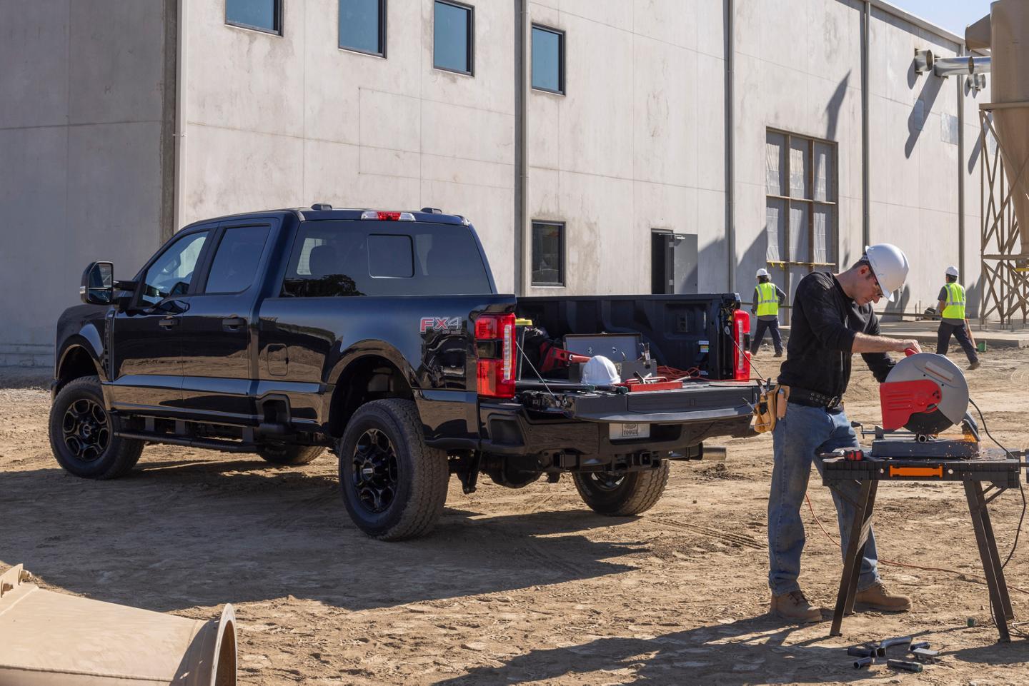 2025 Ford F-150® Platinum® parked at a construction site.
