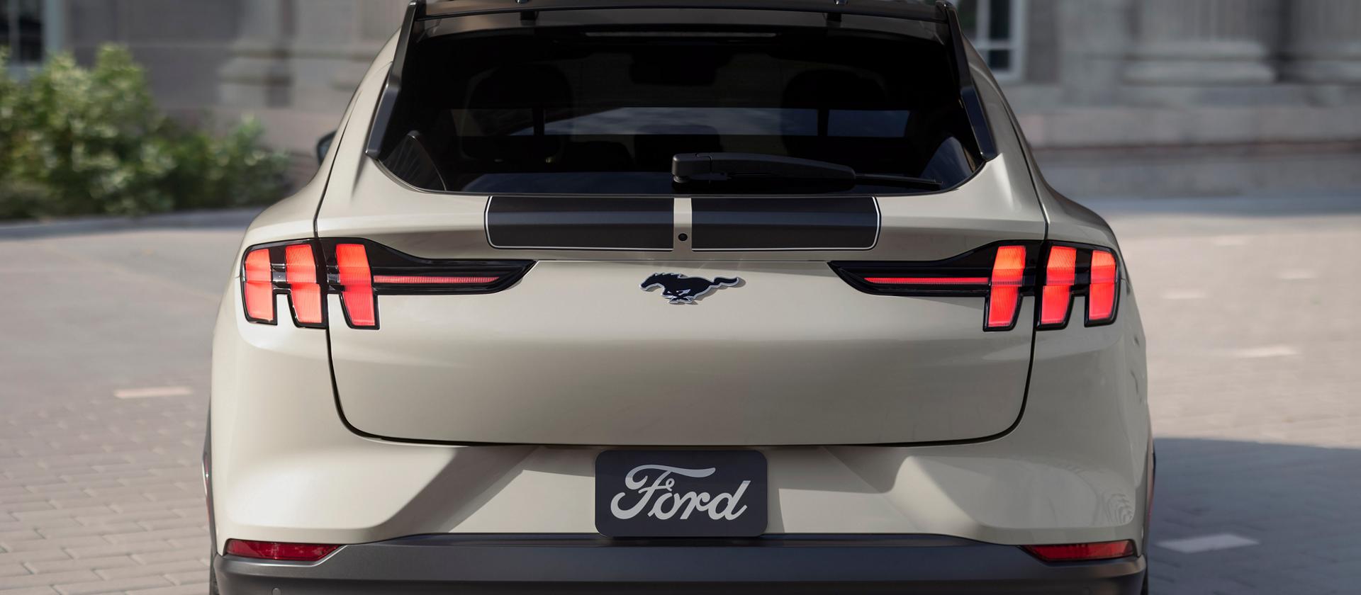 2025 Ford Mustang Mach-E® rear of vehicle showing off the rear headlamps