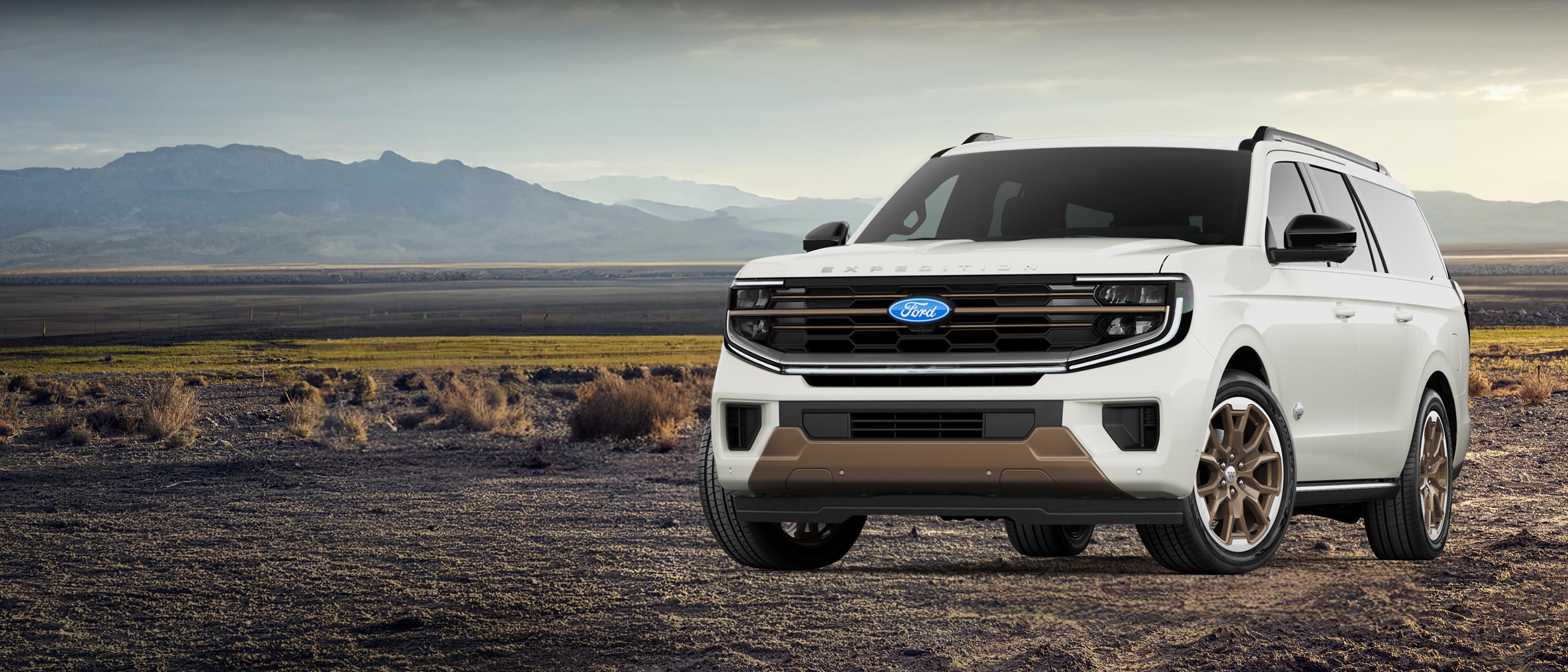 2027 Ford Expedition® MAX King Ranch® SUV shown parked outdoors
