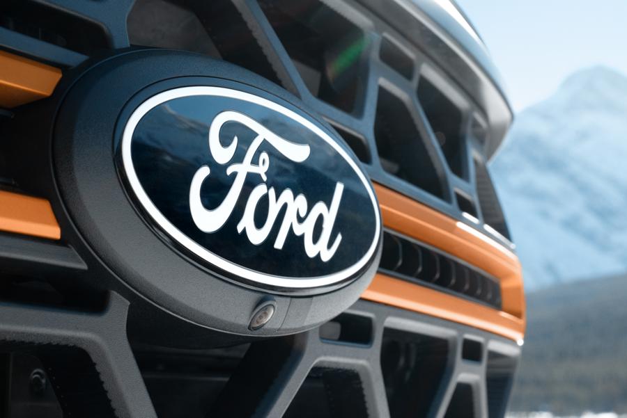 Close-up view of the F-150 Tremor grille.