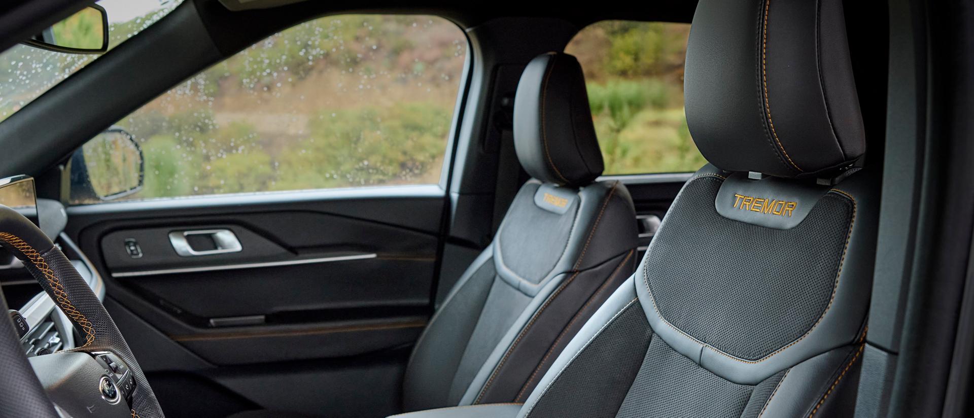 The front seats on a 2026 Ford Explorer® Tremor® SUV