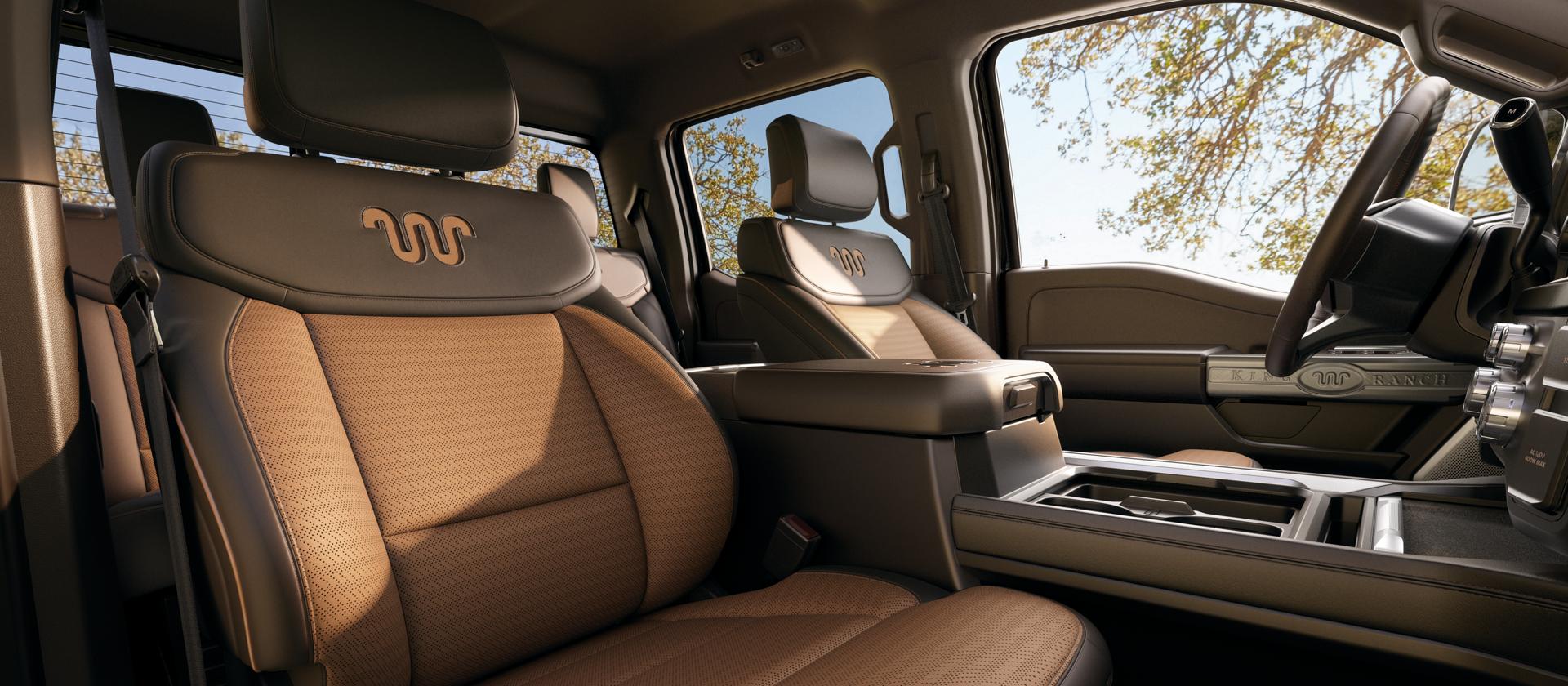 2026 Ford Super Duty® F-250® King Ranch® interior in the colour Java