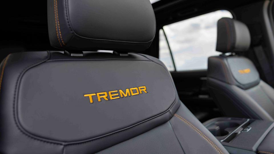 2025 Ford Expedition® Tremor® front seat logo