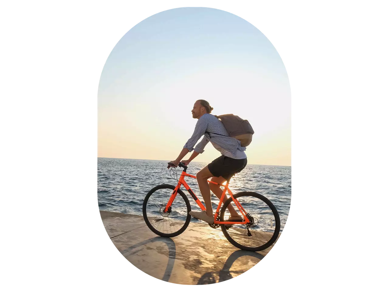 Person riding a bike