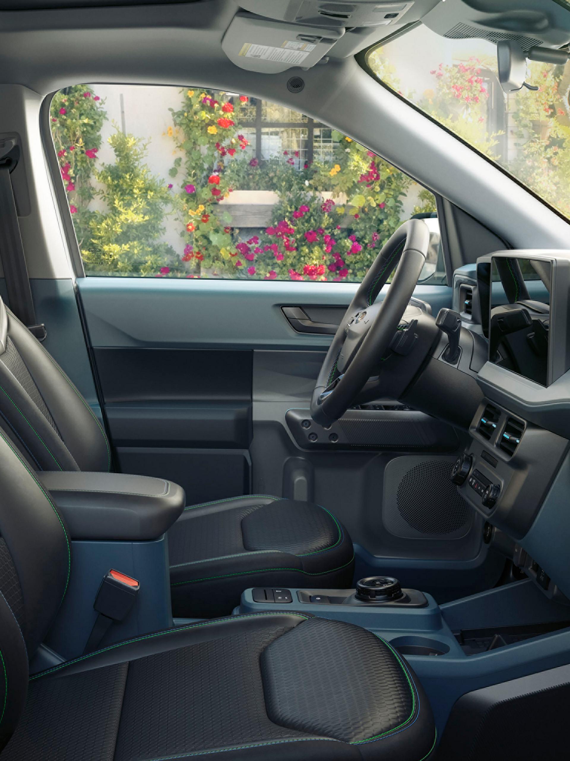 The interior of a 2026 Ford Maverick Lobo pickup