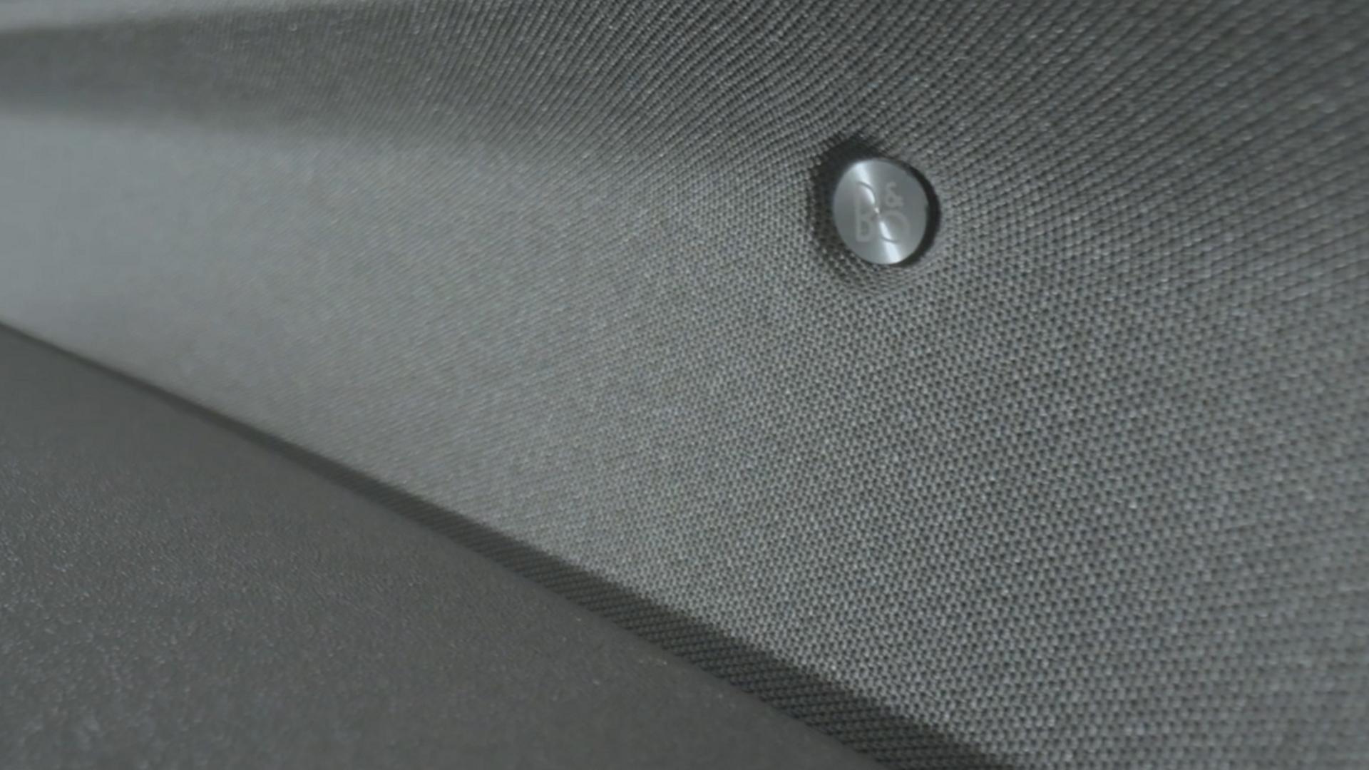 The 2026 Ford Expedition® SUV fabric-wrapped acoustic sound bar with the available B&O® Sound System