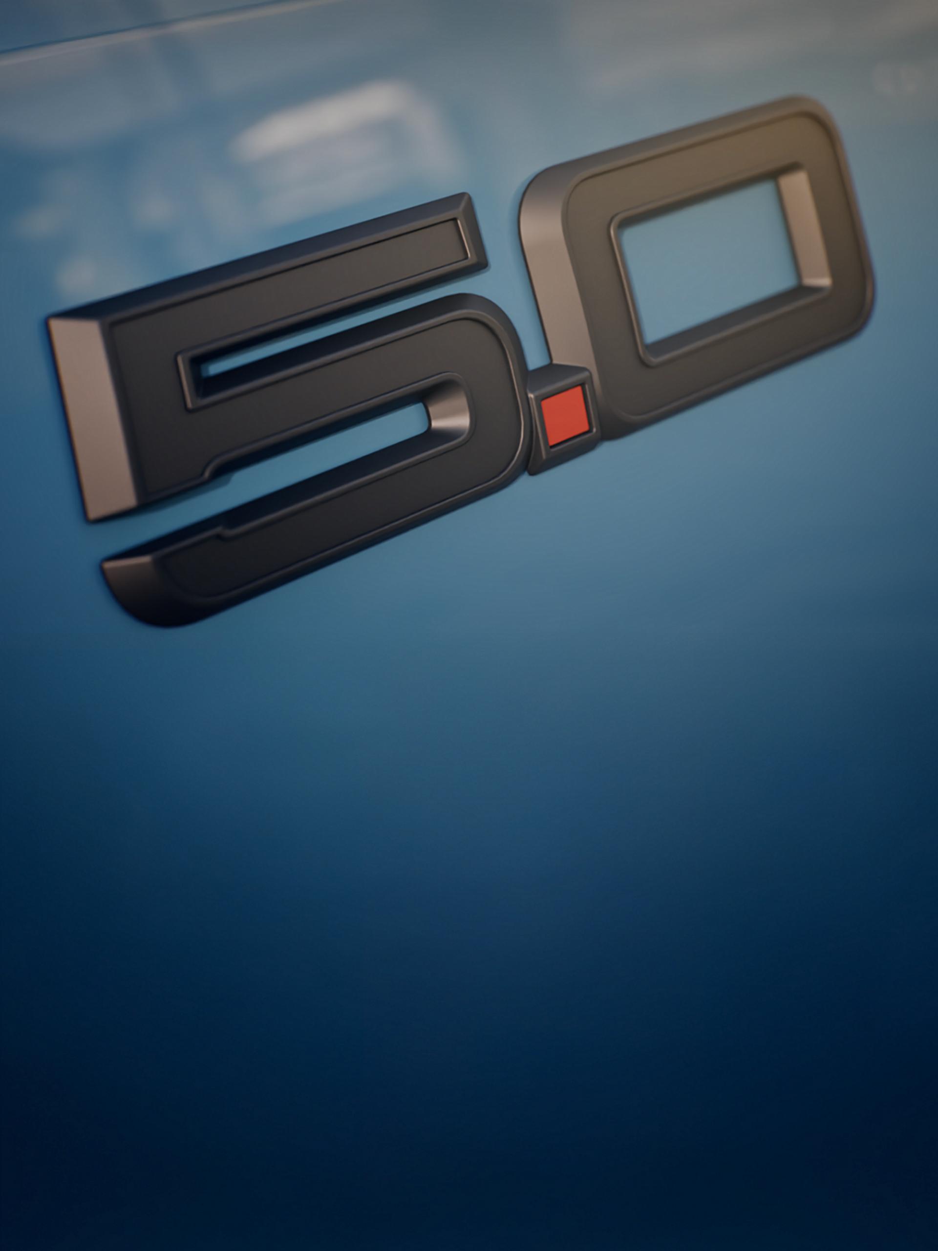 2026 Ford Mustang® GT fastback 5.0 fender badge