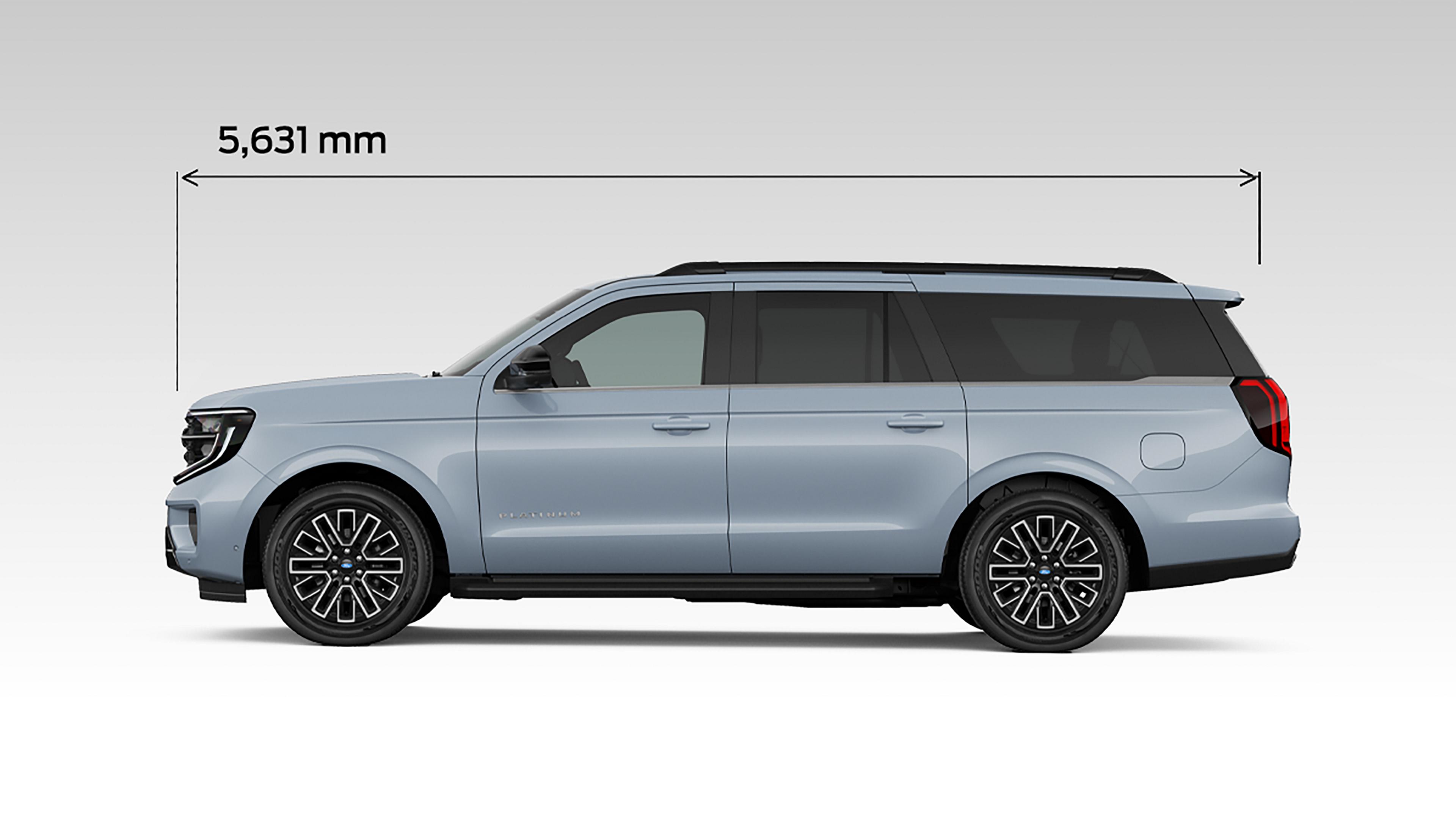 2027 Ford Expedition® MAX SUV length dimension 