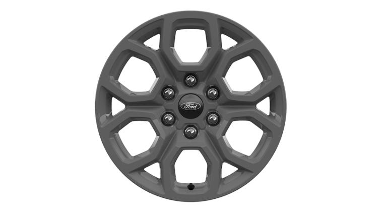 18" x 8.5" Dark Alloy-painted aluminum wheel