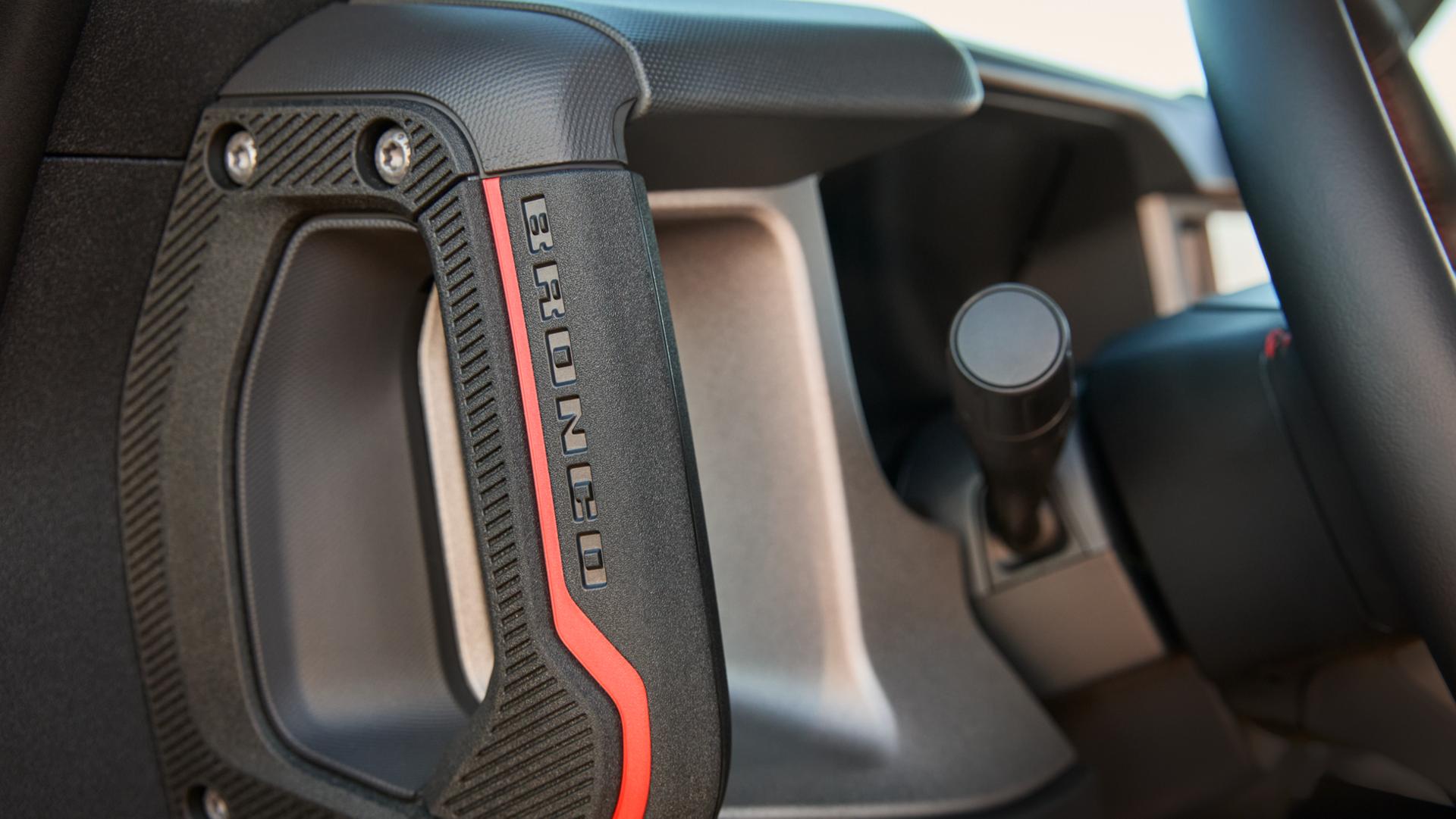 A close-up of the grab handles on a 2025 Ford Bronco® SUV
