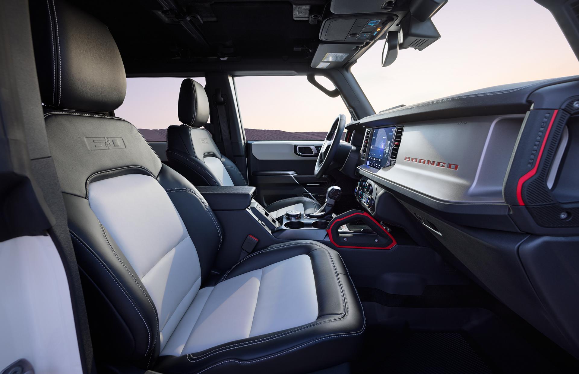 The interior of a 2026 Ford Bronco® Outer Banks 60th Anniversary Edition SUV
