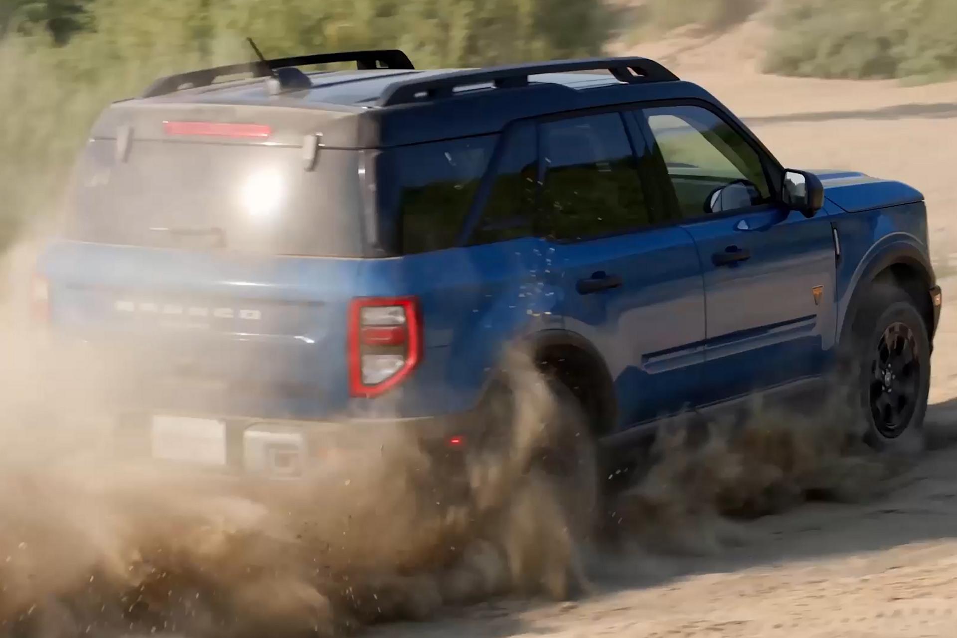 2026 Ford Bronco Sport® SUV being driven on sand