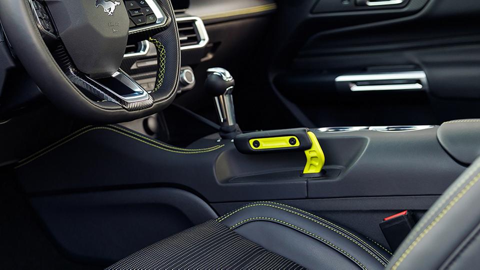 2026 Ford Mustang® RTR® fastback interior showing the drift brake