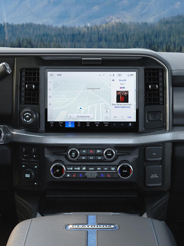 12" centre display and SYNC® 4