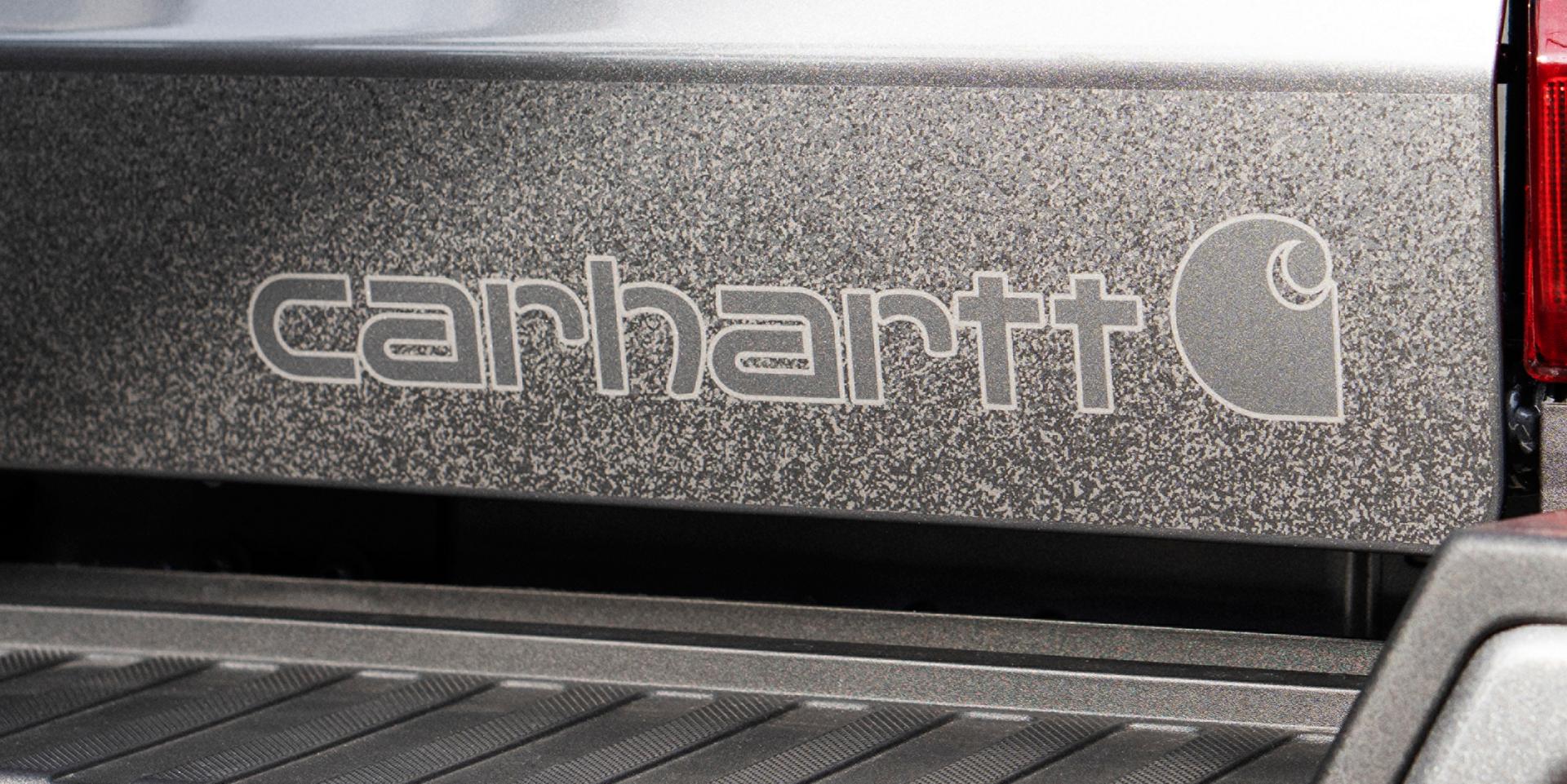 Close-up of Carhartt® tailgate graphic