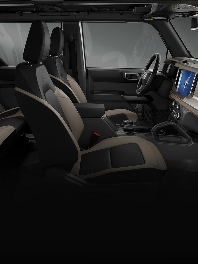 The interior of a 2026 Ford Bronco® SUV