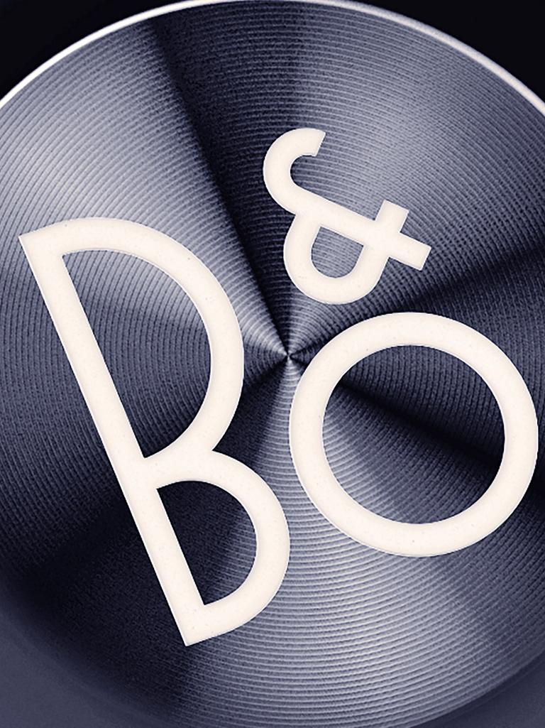 An illustrated logo for the Bang and Olufsen sound system
