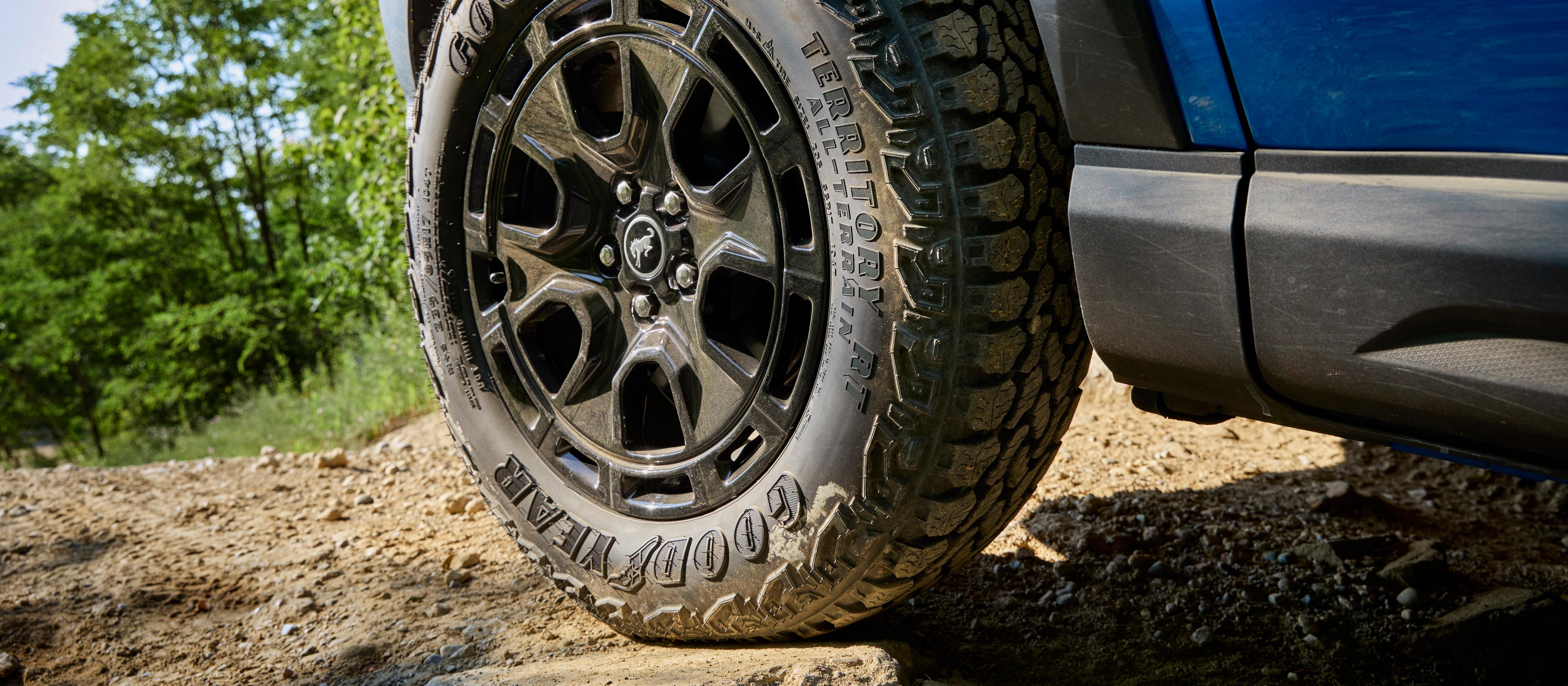 2025 Ford Bronco Sport® tire and black wheel