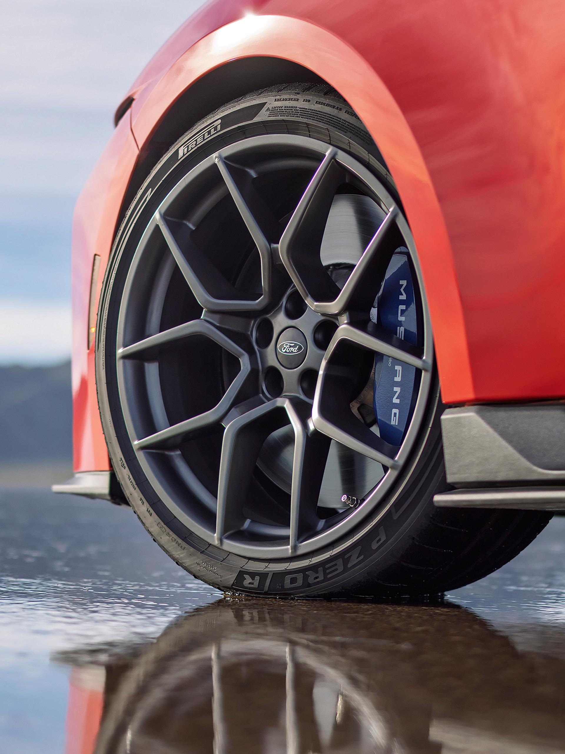 2026 Ford Mustang® Dark Horse® SC model with 20-inch wheels and a Brembo™ brake system