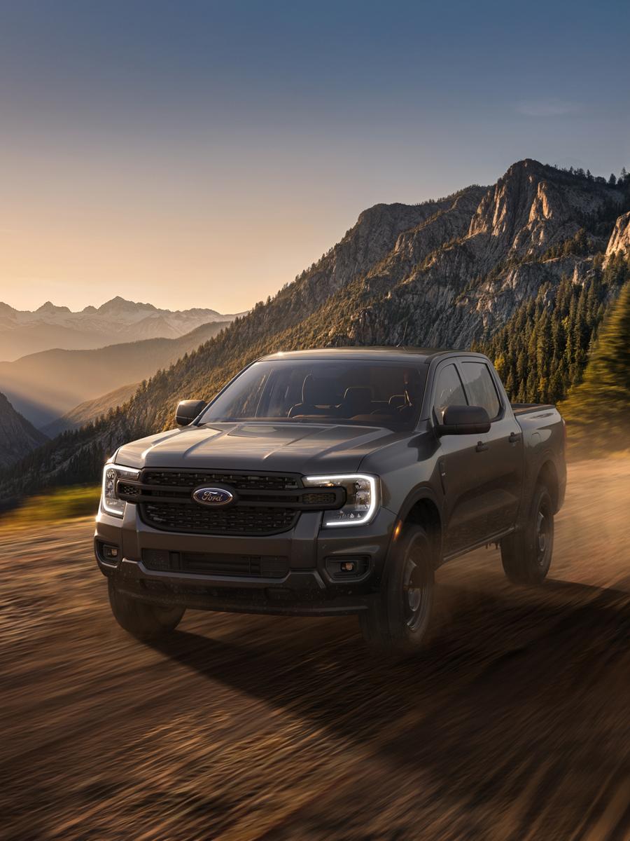 2026 Ford Ranger® XL model with the STX® Appearance Package in a mountainous environment