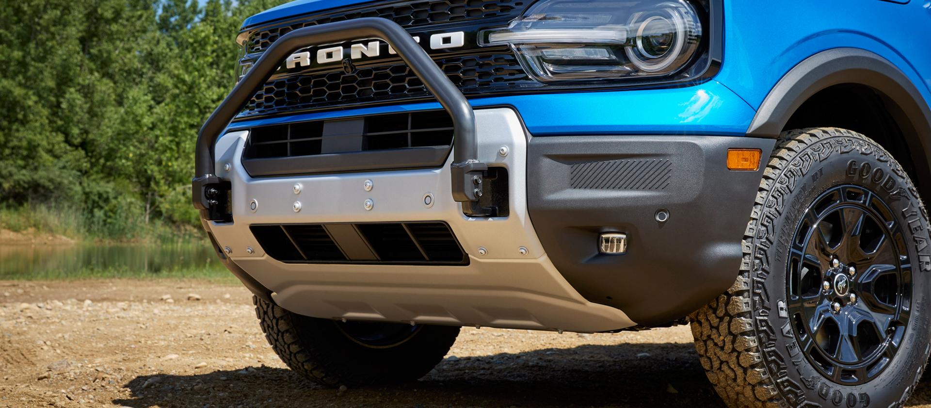 2026 Ford Bronco Sport® SUV with front brush guard parked on dirt