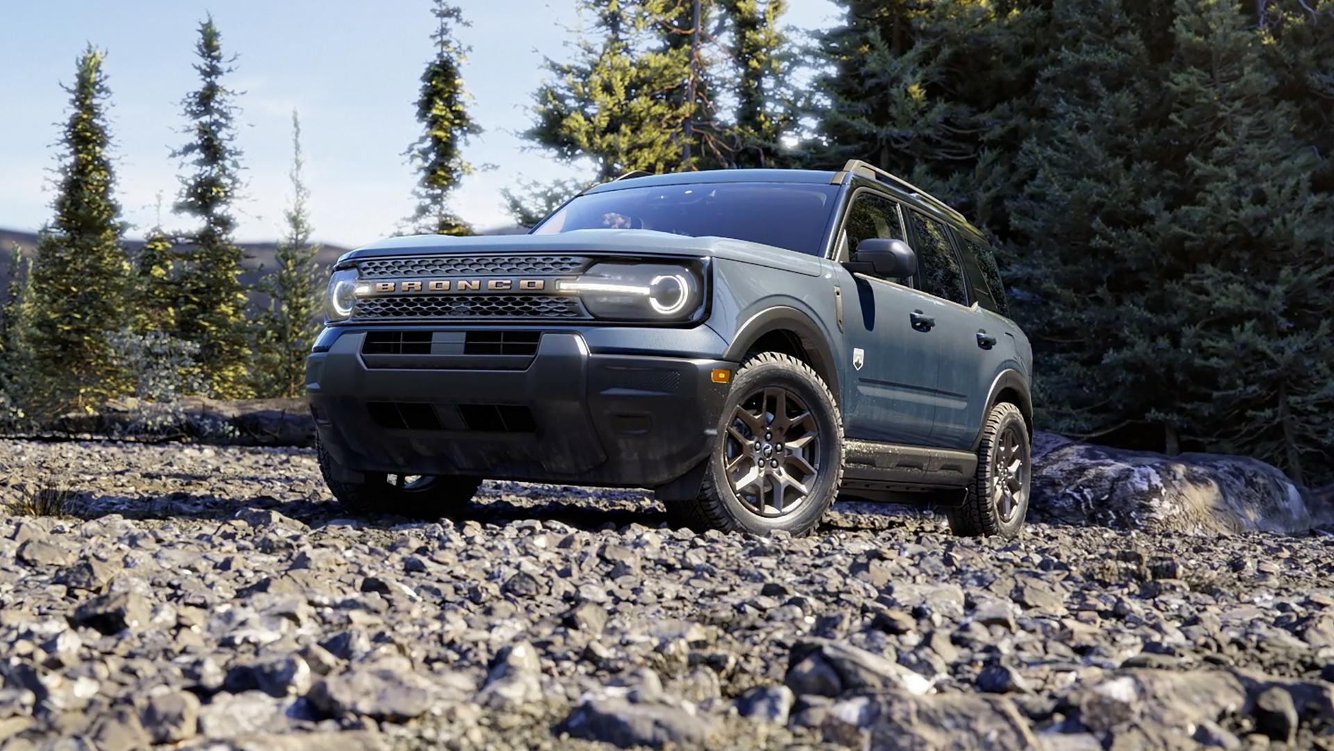 A 2026 Ford Bronco Sport® SUV parked on rocky terrain